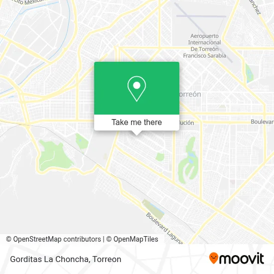 Gorditas La Choncha map