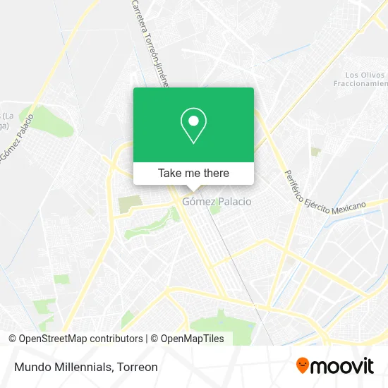 Mundo Millennials map