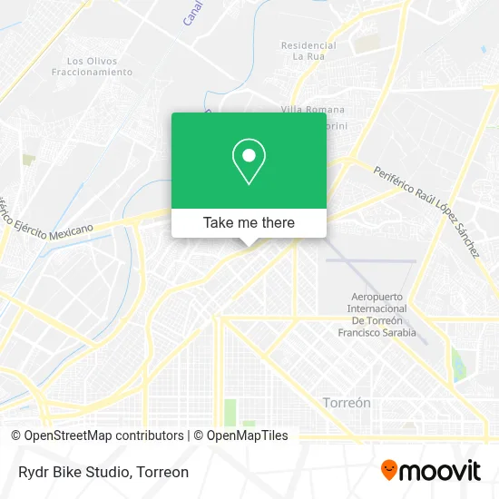 Rydr Bike Studio map