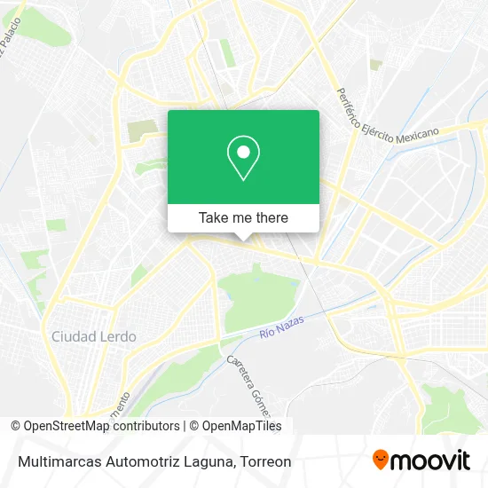Multimarcas Automotriz Laguna map
