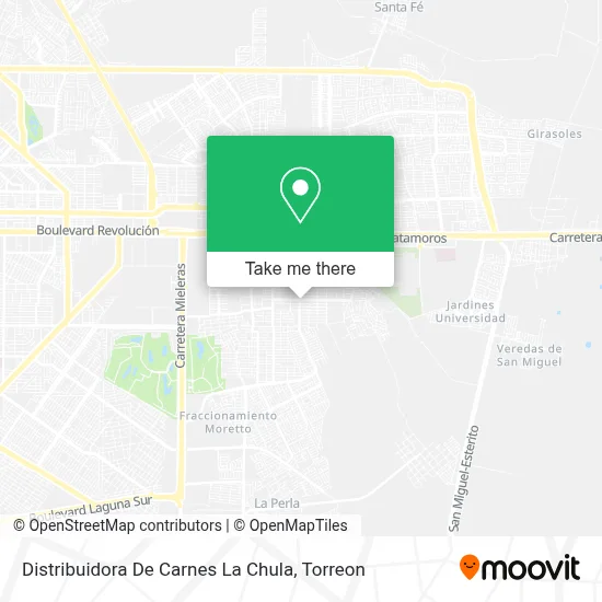 Distribuidora De Carnes La Chula map