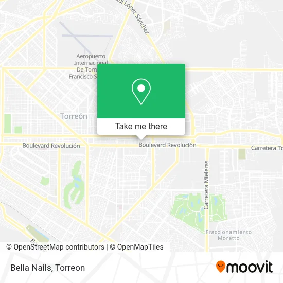 Bella Nails map