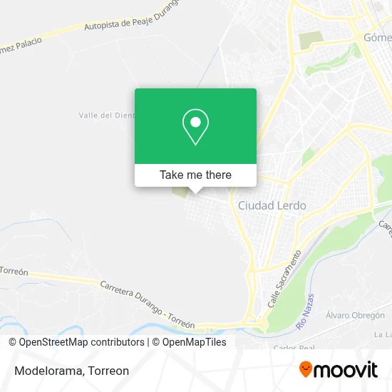 Modelorama map