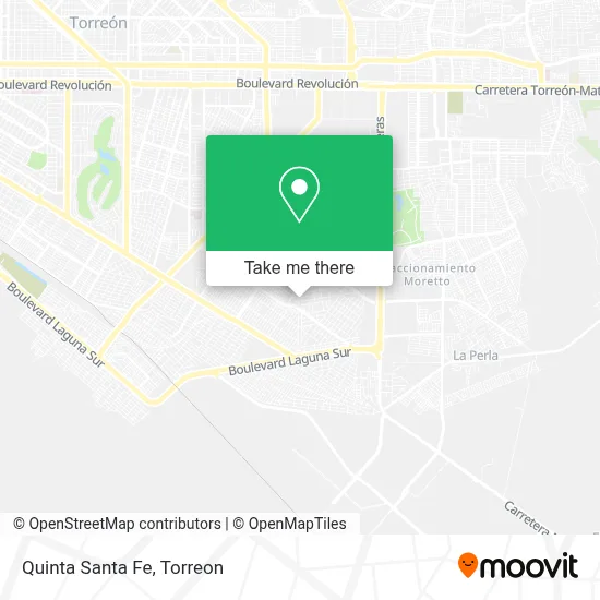 Quinta Santa Fe map