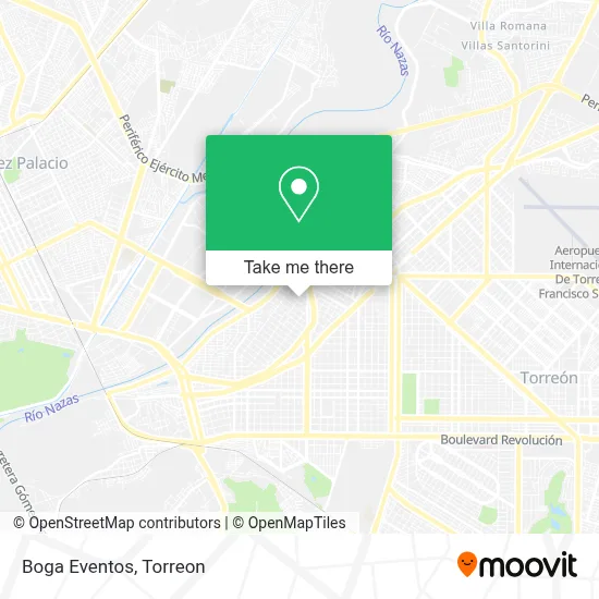 Boga Eventos map