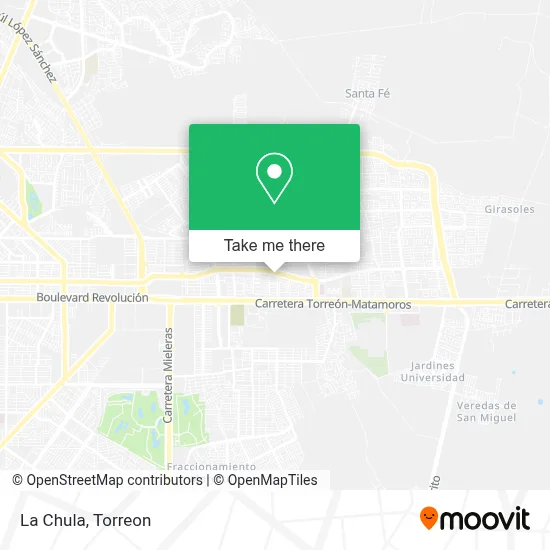 La Chula map