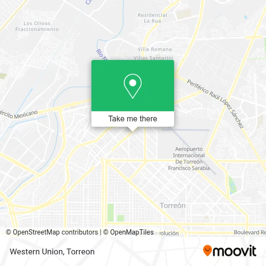 Western Union map