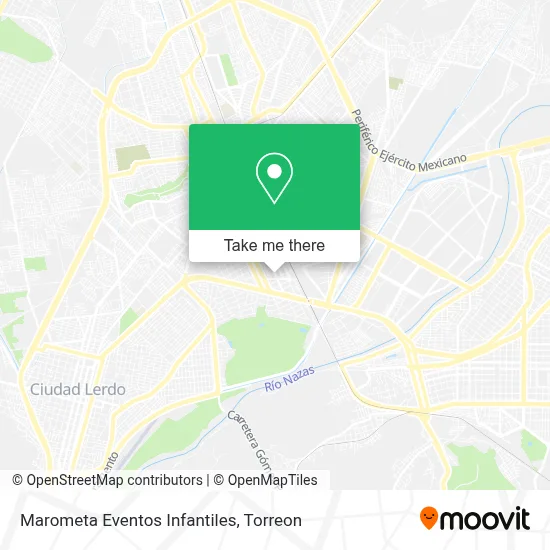 Marometa Eventos Infantiles map