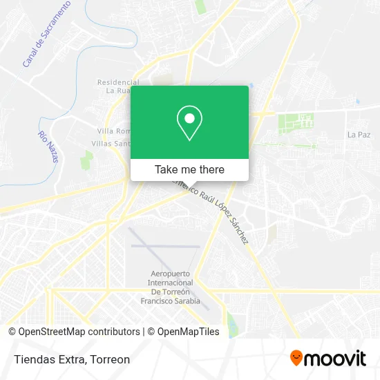 Tiendas Extra map