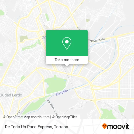 De Todo Un Poco Express map