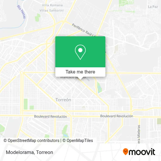 Modelorama map