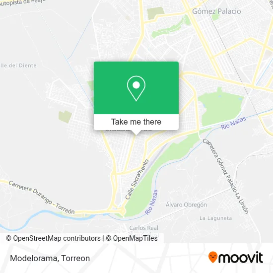 Modelorama map