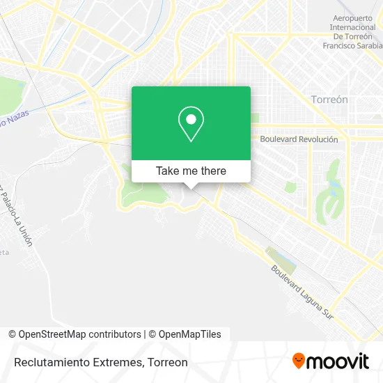 Reclutamiento Extremes map
