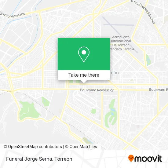 Funeral Jorge Serna map