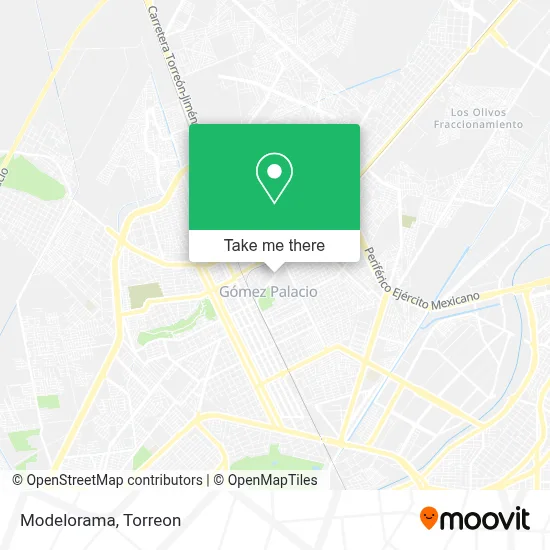 Modelorama map
