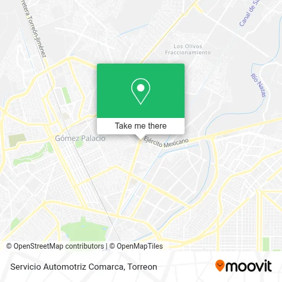 Servicio Automotriz Comarca map