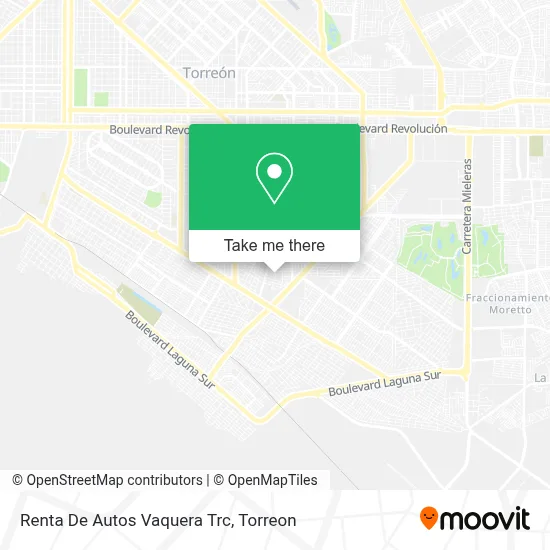 Renta De Autos Vaquera Trc map