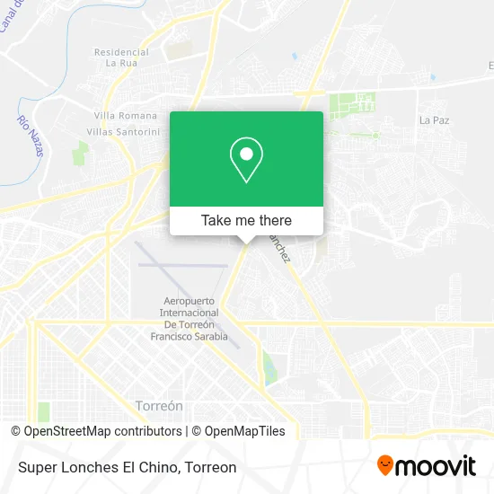 Super Lonches El Chino map