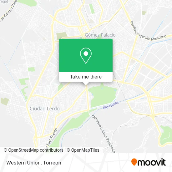 Western Union map