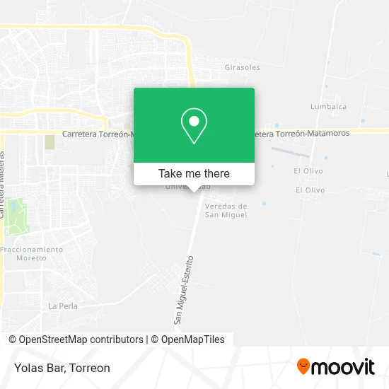 Yolas Bar map