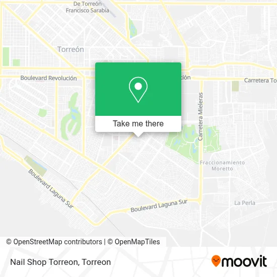 Nail Shop Torreon map