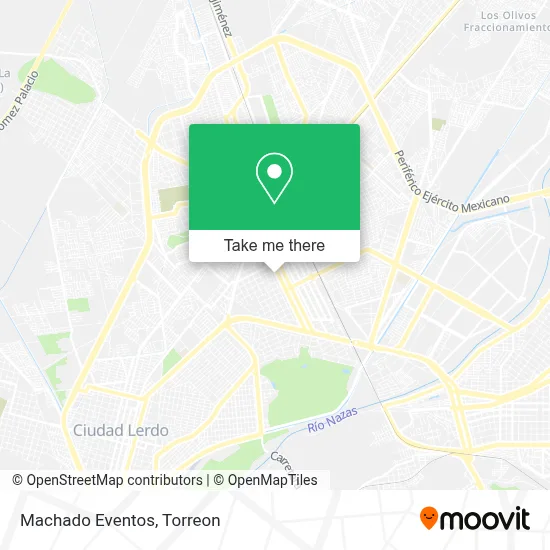 Machado Eventos map
