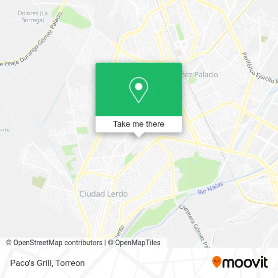 Paco's Grill map