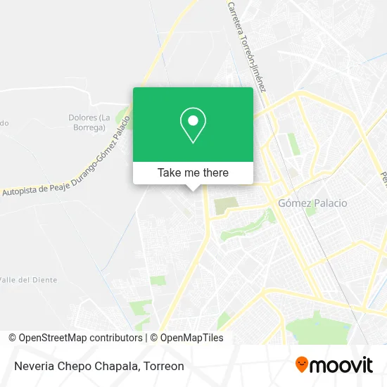 Neveria Chepo Chapala map