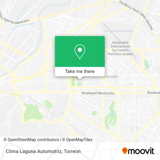 Clima Laguna Automotriz map