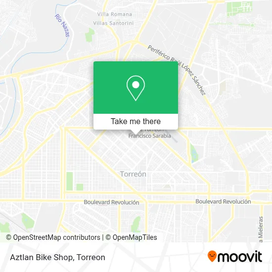 Aztlan Bike Shop map