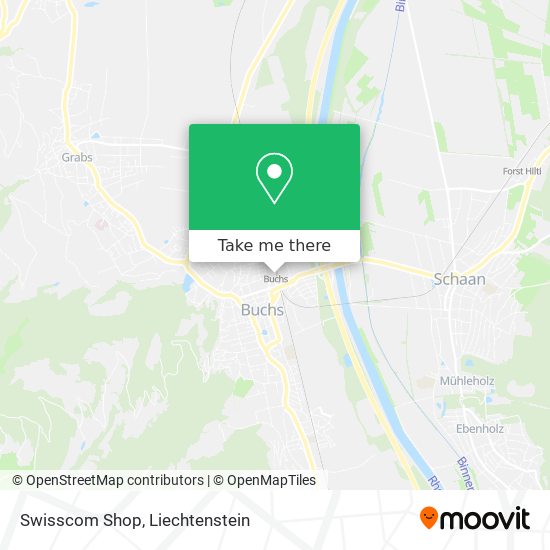 Swisscom Shop map