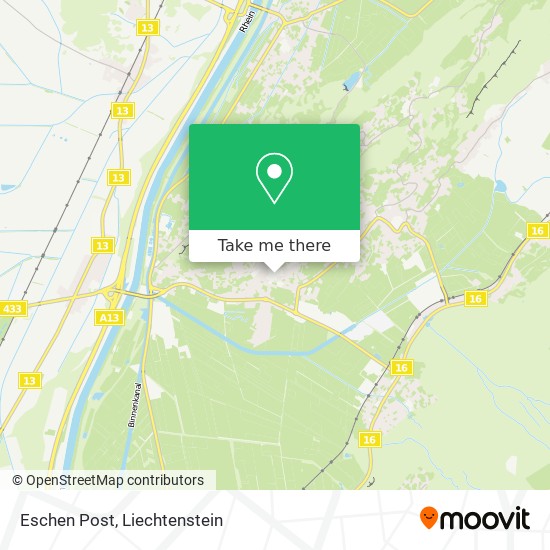 Eschen Post map