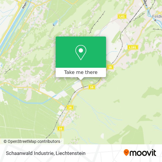 Schaanwald Industrie map