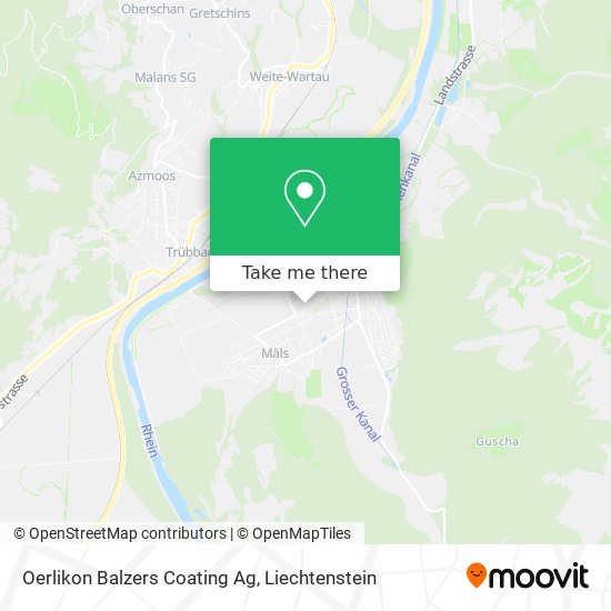 Oerlikon Balzers Coating Ag map