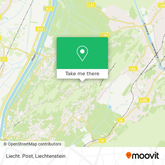 Liecht. Post map