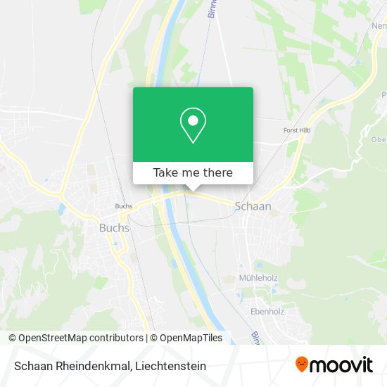 Schaan Rheindenkmal map