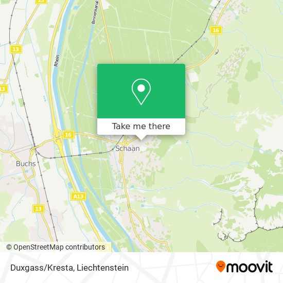 Duxgass/Kresta map