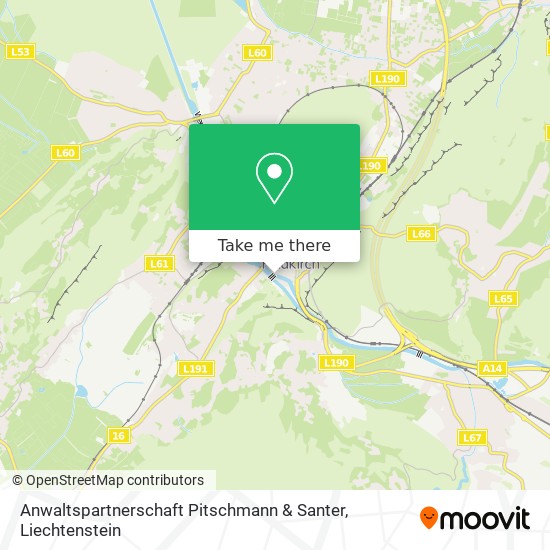 Anwaltspartnerschaft Pitschmann & Santer map