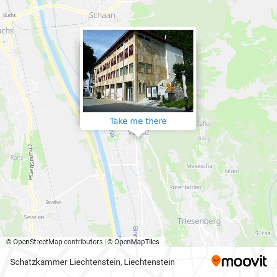 Schatzkammer Liechtenstein map