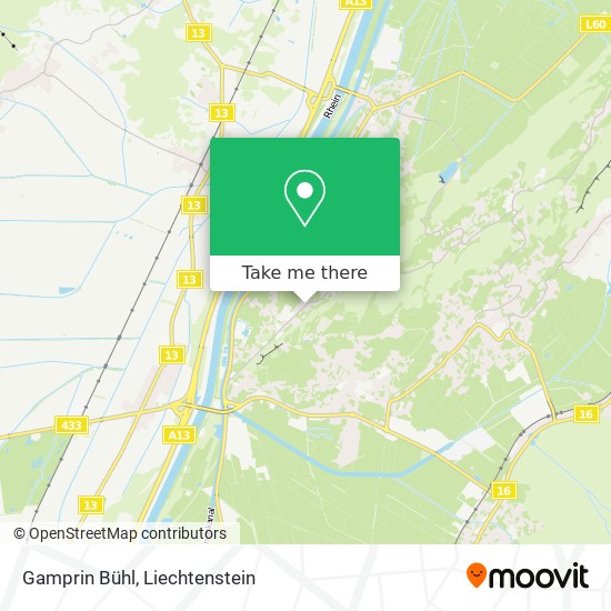 Gamprin Bühl map