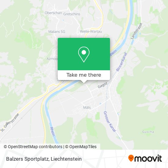 Balzers Sportplatz map