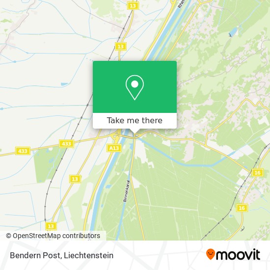 Bendern Post map