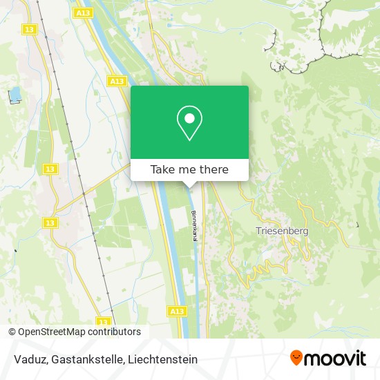 Vaduz, Gastankstelle map