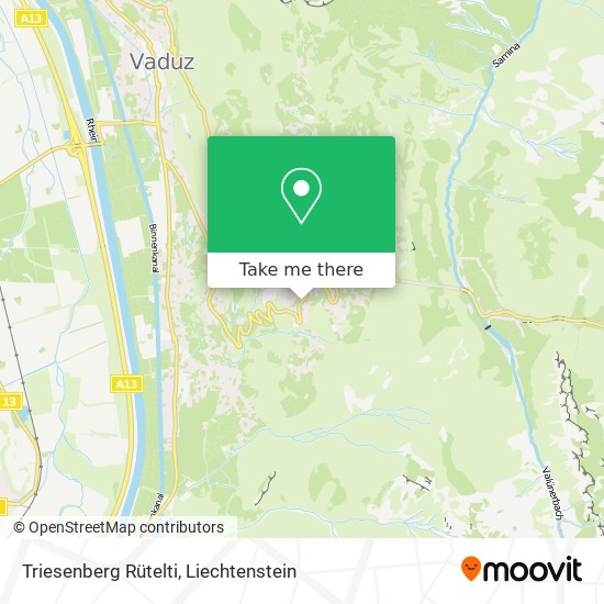 Triesenberg Rütelti map