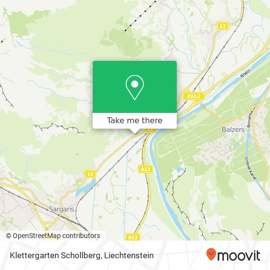Klettergarten Schollberg map