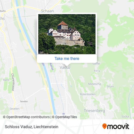Schloss Vaduz map