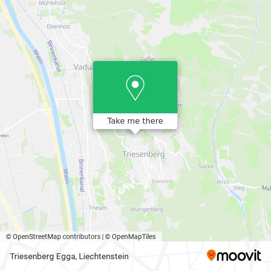 Triesenberg Egga map