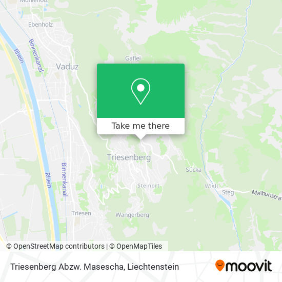 Triesenberg Abzw. Masescha map