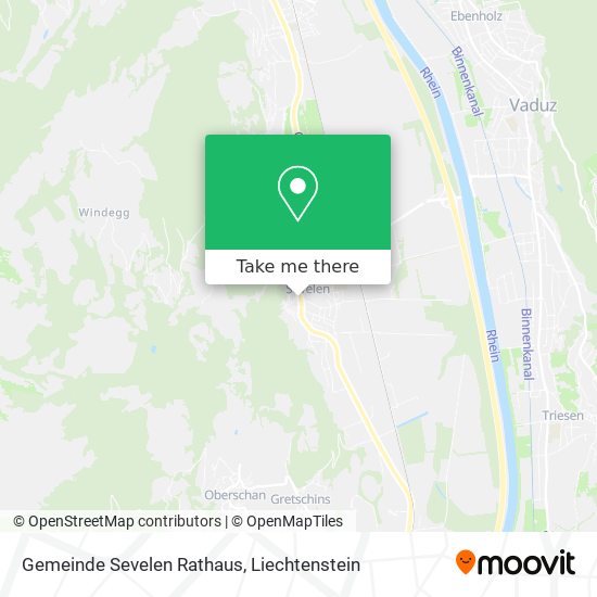 Gemeinde Sevelen Rathaus map
