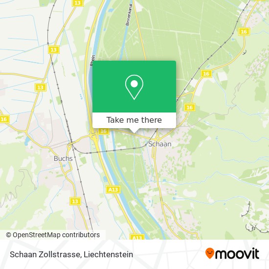 Schaan Zollstrasse map